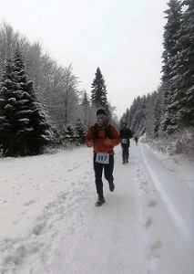 08-Mateusz na trasie Maratonu Bieszczadzkiego
