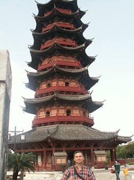 Suzhou. Kiedys pagoda-teraz punkt widokow