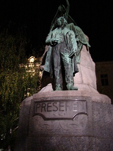 Pomnik Przeserena w Lublianie - Slowacja