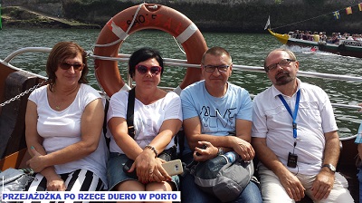 Nasi wycieczkowicze na rejsie po rzece Duero