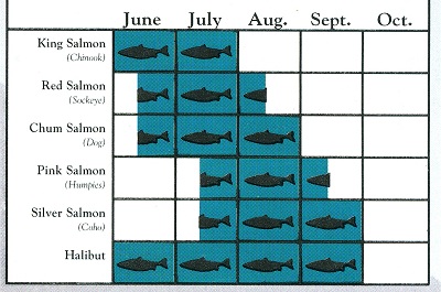 17-Okresy dobrego polowu ryb na Alasce