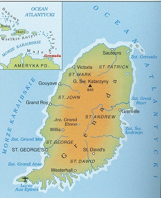Grenada - mapka