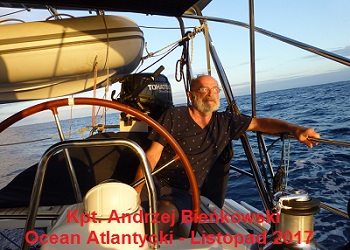 08-Kpt. Andrzej Bienkowski na Oceanie Atlantyckim